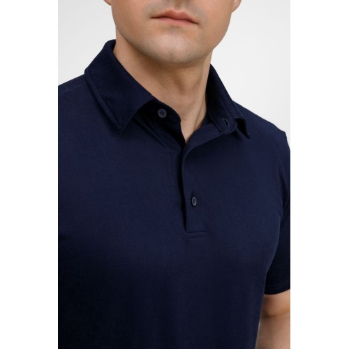 Рубашка поло унисекс Senti, темно-синяя