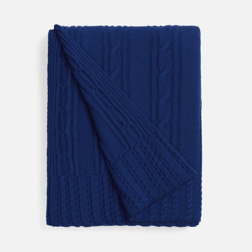 Плед Remitti, темно-синий (кобальт)