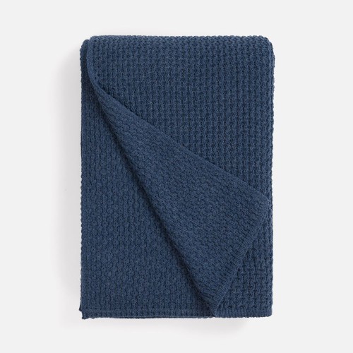 Плед Serenita, синий (джинс)