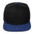 Бейсболка Foreside с прямым козырьком, черная с синим
