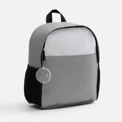 Пешеходный светоотражатель с цепочкой «Круг», белый