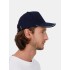 Бейсболка Classic 2.0, темно-синяя с белым кантом