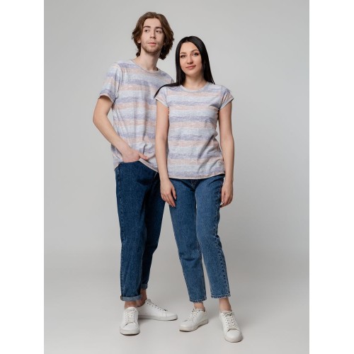 Футболка мужская Rayet двусторонняя, оранжевая с фиолетовым