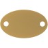 Шильдик металлический Alfa Oval, золотистый