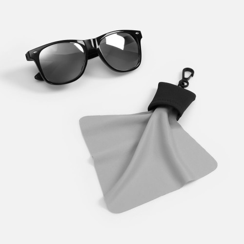 Очищающая салфетка Specta, серая с черным