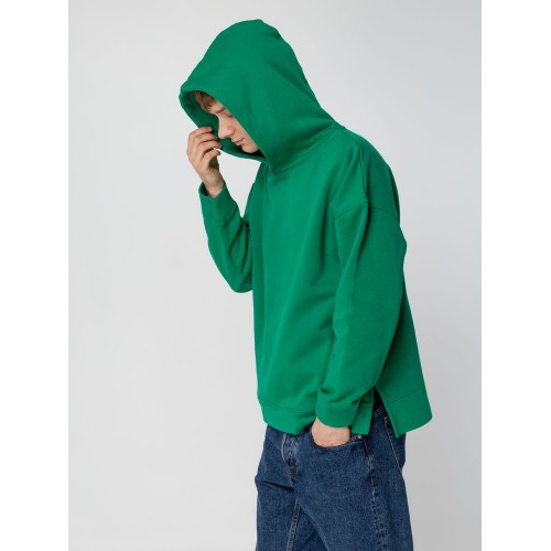 Худи оверсайз унисекс Tolla, зеленое