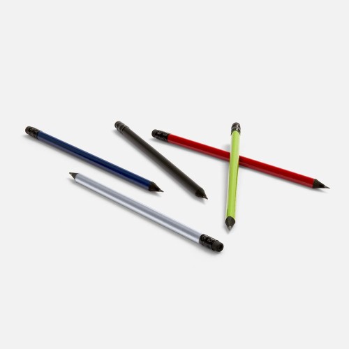 Карандаш простой Triangle Black с ластиком, серебристый