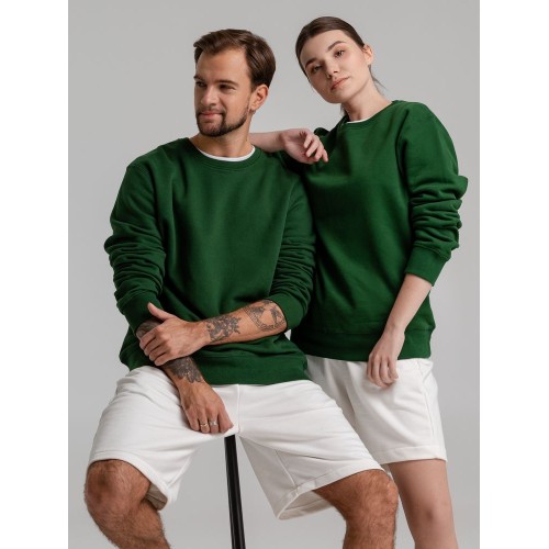 Свитшот унисекс King, темно-зеленый