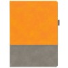Ежедневник Horizon, недатированный, серый с оранжевым