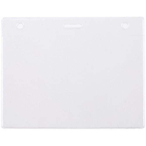 Карман для бейджа Lucid, горизонтальный, из фактурного ПВХ