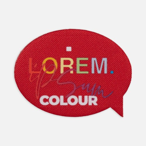 Наклейка тканевая Lunga Bubble, M, красная