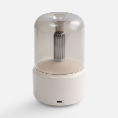 Увлажнитель-ароматизатор с подсветкой mistFlicker, молочно-белый