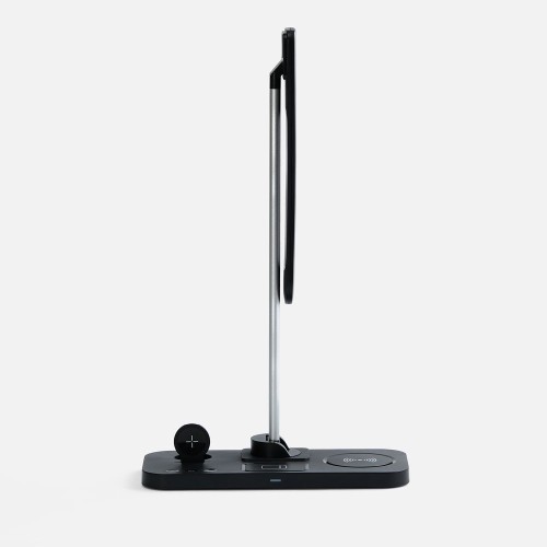 Настольная лампа с беспроводной зарядкой Power Light, черная