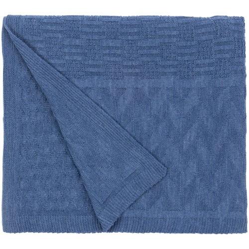 Плед Snippet, синий меланж (джинс)