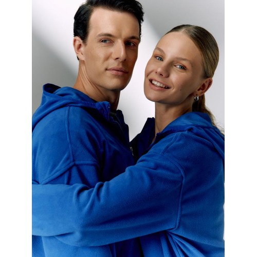 Анорак флисовый унисекс Fliska, ярко-синий