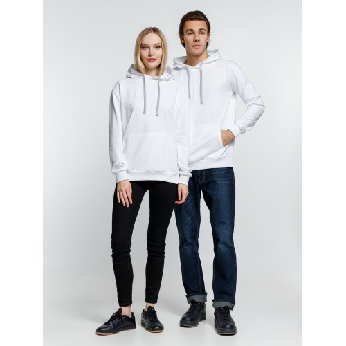 Толстовка с капюшоном Kirenga, белая (белоснежная)