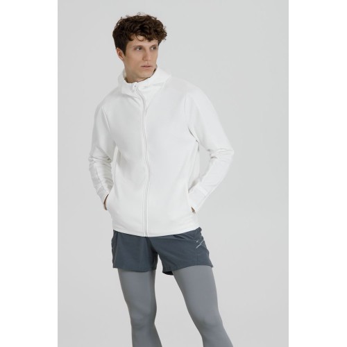 Куртка с капюшоном унисекс Begi, молочно-белая