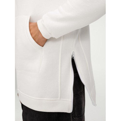 Худи унисекс оверсайз Easy Street, молочно-белое