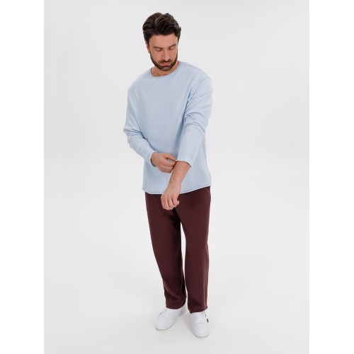 Лонгслив унисекс Siluetti Fuori, светло-голубой