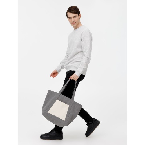 Шопер Shophop, серый с неокрашенным