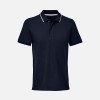 Рубашка поло унисекс Palermo, темно-синяя с белым Рубашка поло унисекс Palermo, темно-синяя с белым