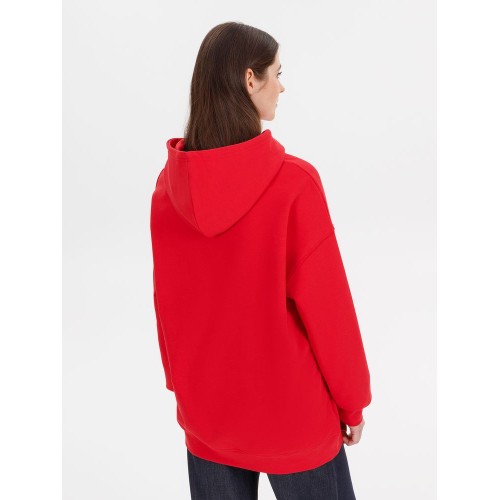 Худи оверсайз унисекс Outshine, красное