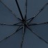 Зонт складной Smooth Move с плавным закрытием, темно-синий