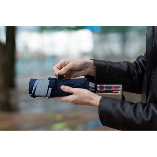 Зонт наоборот складной Futurum, темно-синий