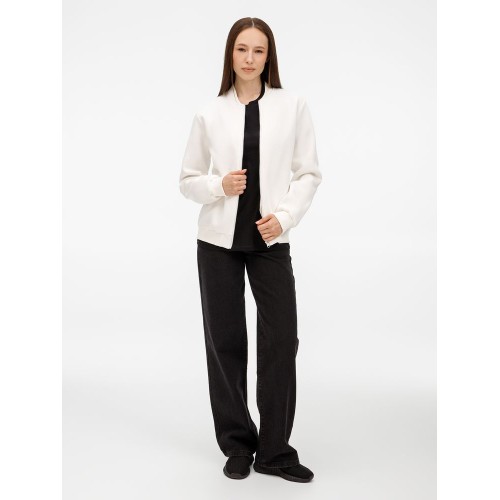 Бомбер унисекс Estado, молочно-белый