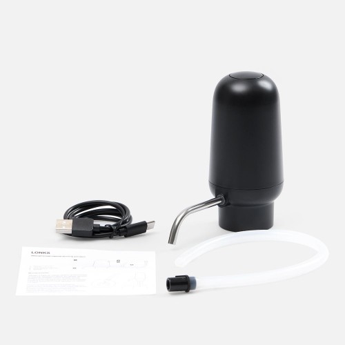 Электрический аэратор-дозатор для вина Lonks, черный