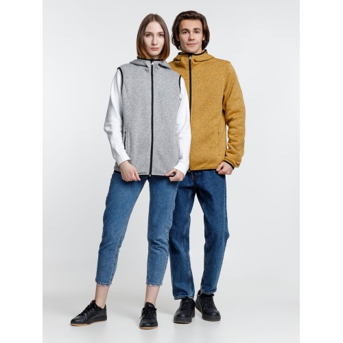 Куртка с капюшоном унисекс Gotland, горчичная