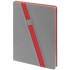 Ежедневник Rubikon на заказ, недатированный серо-красный