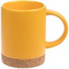Кружка с пробковой подставкой Corky, желтая Кружка с пробковой подставкой Corky, желтая