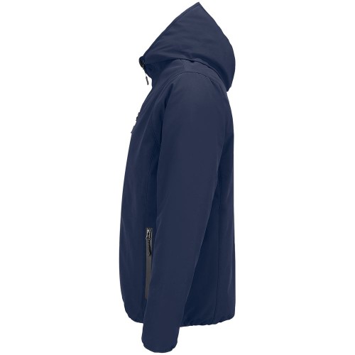 Куртка софтшелл с капюшоном мужская Falcon Men, синяя