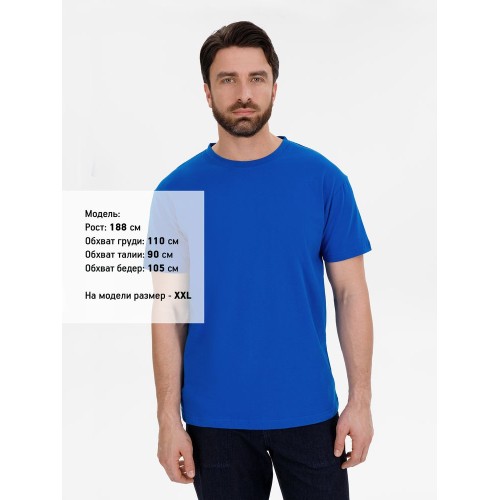 Футболка унисекс T-Bolka 180, ярко-синяя