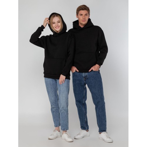 Худи унисекс оверсайз Full Swing, черное