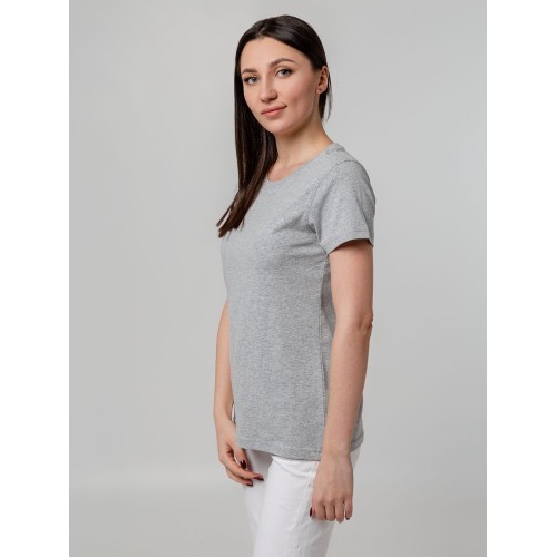 Футболка женская T-bolka Stretch Lady, серый меланж