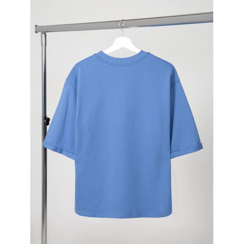 Футболка оверсайз унисекс Kosmos 2.0, синяя