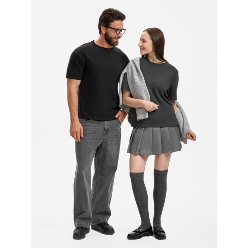 Футболка унисекс Durington, темно-серая (графит)