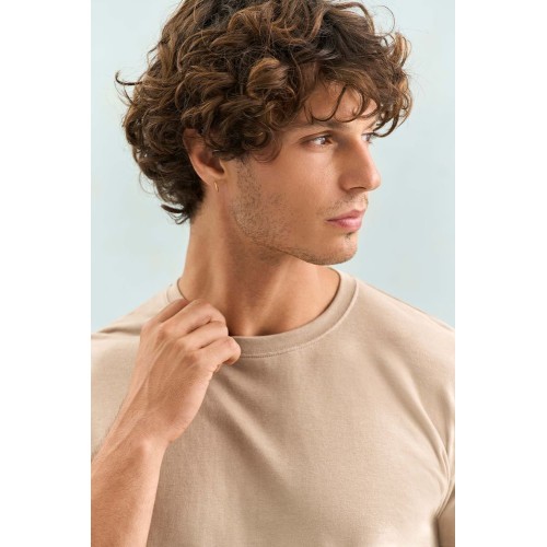 Футболка унисекс Regent 150, серо-бежевая