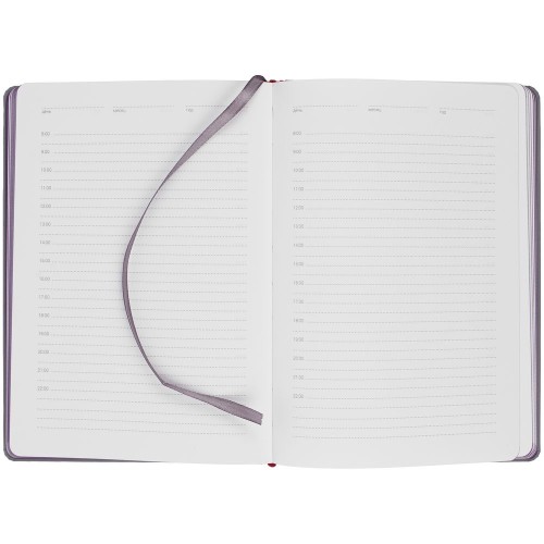 Ежедневник Spain Shall на заказ, недатированный, серый с фиолетовым