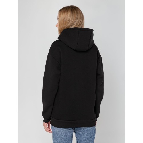 Худи унисекс оверсайз Full Swing, черное