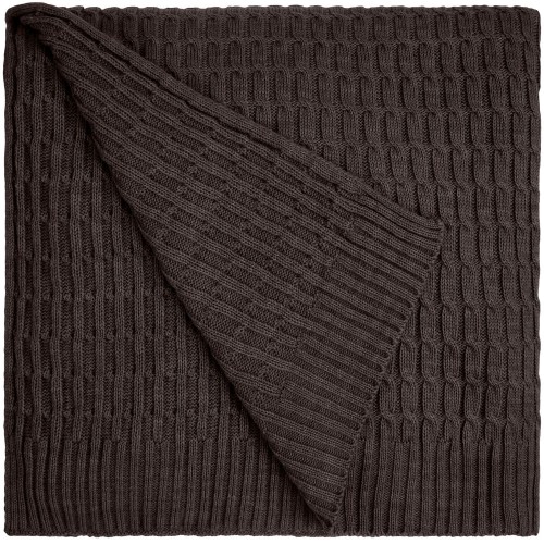 Плед Slumberland, коричневый меланж