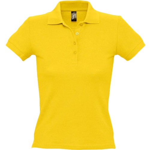 Рубашка поло женская People 210, желтая