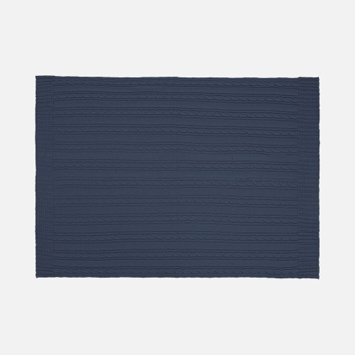 Плед Remitti, серо-синий (сланец)