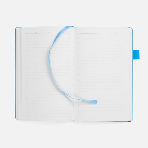 Ежедневник White Shall, недатированный, бело-голубой