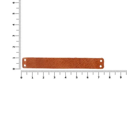 Лейбл кожаный Gimel, S, горчичный