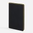 Ежедневник Trait, недатированный, черный с желтым