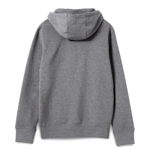 Толстовка на молнии с капюшоном унисекс King, темно-серый меланж