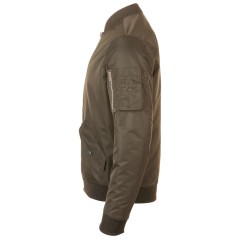 Куртка бомбер унисекс Rebel, коричневая